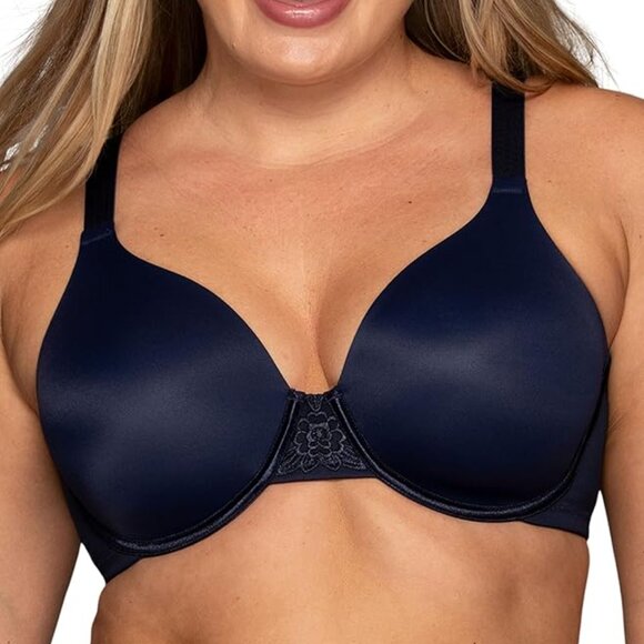 🩷🩷Vanity Fair Beauty Back Full Figure Underwire Navy Bra 76380 40C NWT - Picture 1 of 5